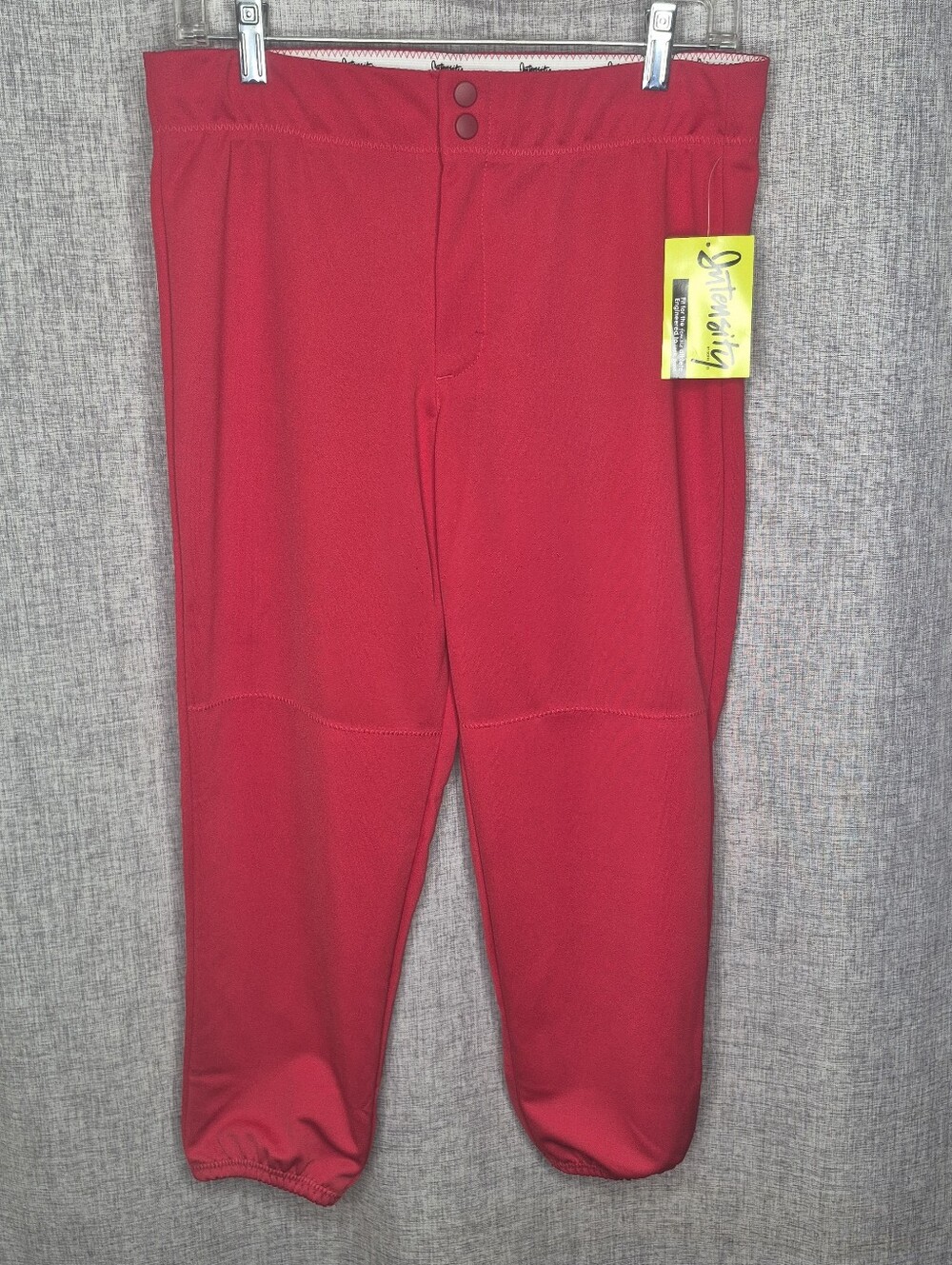 Women's Red Softball Pants - Stretch Waist